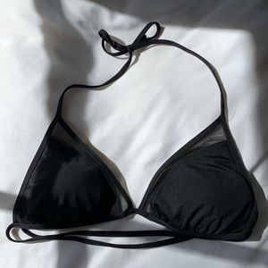 black bikini top